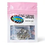 TRB RC Steel Shim Pack 6x8mm Dia 10ea 0.1-0.5mm Thickness-0