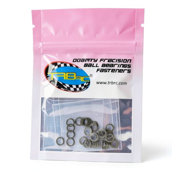 TRB RC Steel Shim Pack 4x6mm Dia 10ea Multiple Thicknesses-0