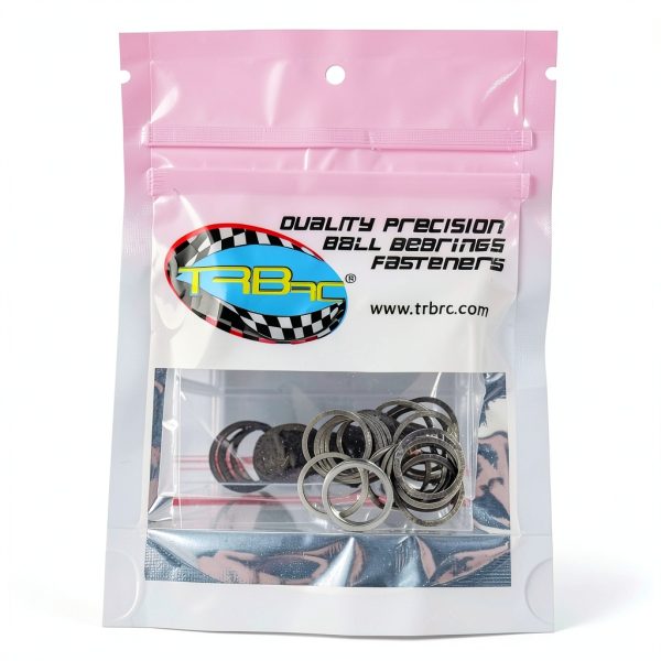 TRB RC Steel Shim Pack 10x12mm Dia 0.1-0.5mm Thickness-0