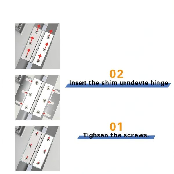 Fawayshaan 3.5 Inch Door Hinge Shims Stainless Steel-3