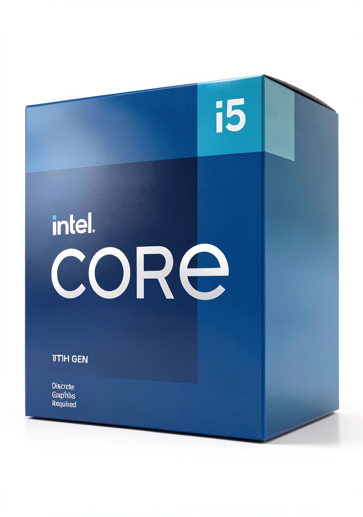 Installing Intel Core i5-11400F Processor 2.6GHz CPU Black on a wooden desk