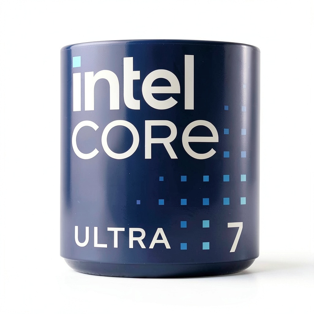 Installing Intel Core Ultra 7 CPU 5.3GHz 20‑Core Black on a wooden desk