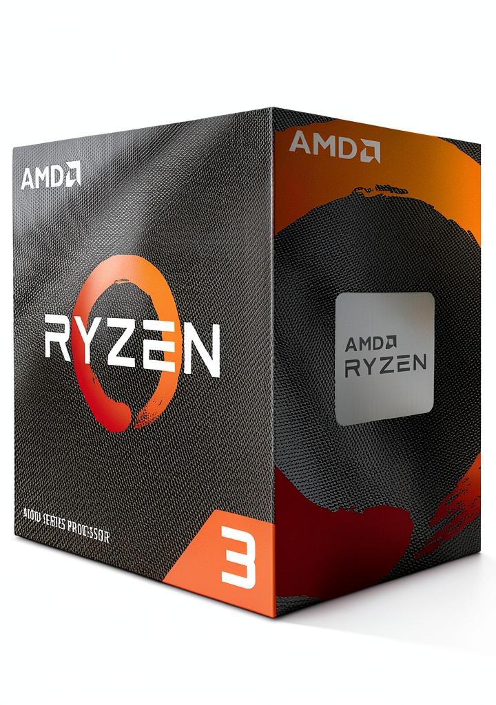 AMD Ryzen 3 4100 installed in a gaming PC build