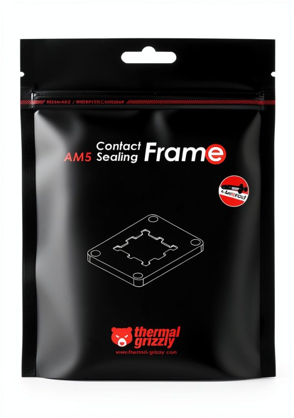 Thermal Grizzly AM5 Contact Frame for Ryzen 7000 CPUs Aluminum Black-8