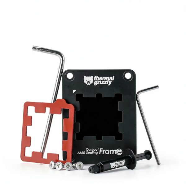 Thermal Grizzly AM5 Contact Frame for Ryzen 7000 CPUs Aluminum Black-3