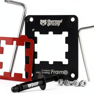 Thermal Grizzly AM5 Contact Frame for Ryzen 7000 CPUs Aluminum Black-0