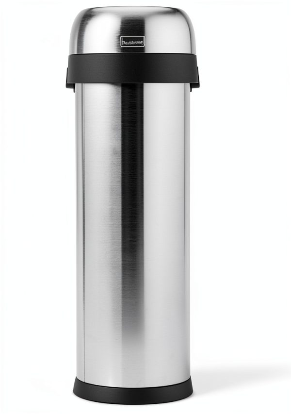 simplehuman 50L Slim Open Top Trash Can Brushed Stainless Steel-2