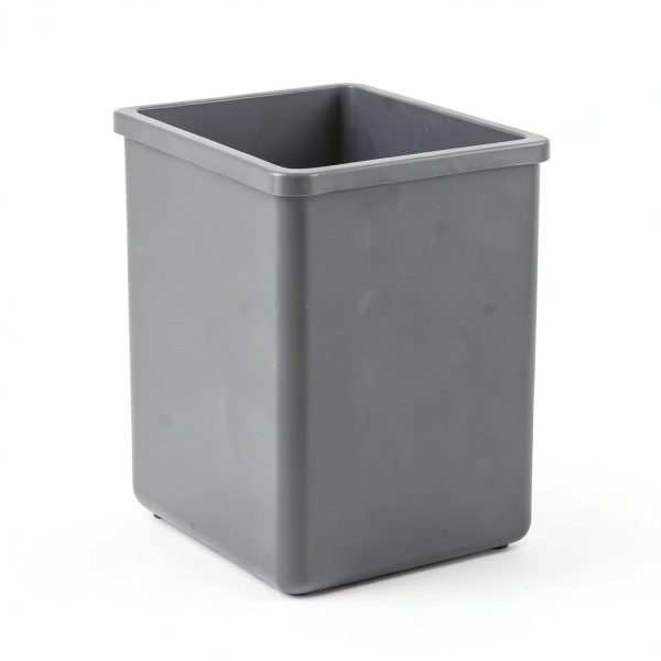 Amazon Basics Square Waste Container 25 Gallon Plastic Bin Pack of 2-4