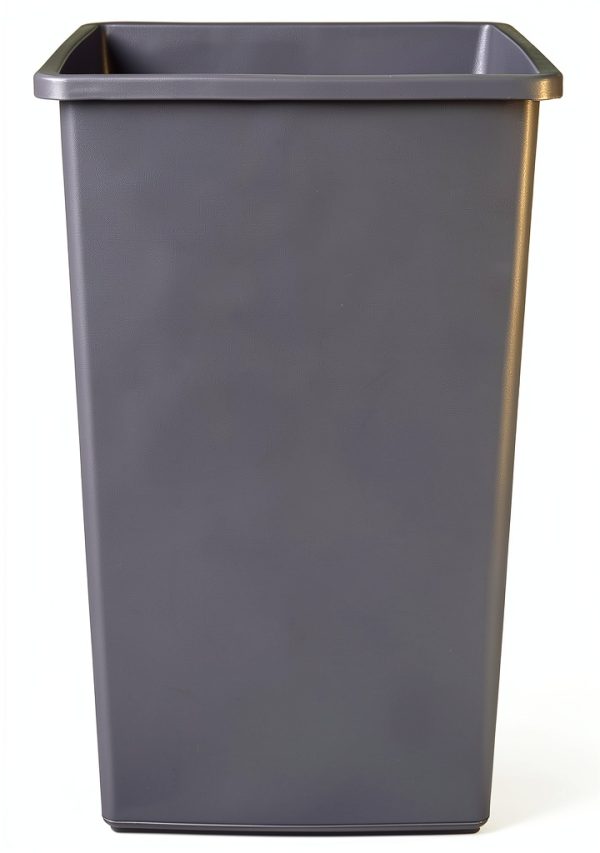 Amazon Basics Square Waste Container 25 Gallon Plastic Bin Pack of 2-0
