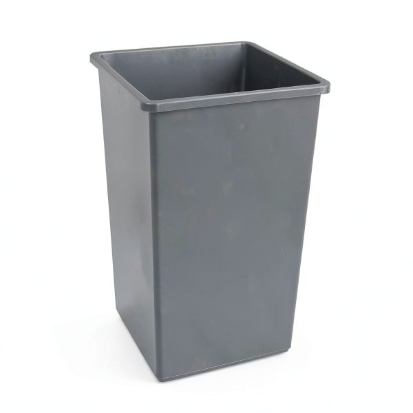 Amazon Basics Square Waste Container 25 Gallon Plastic Bin Pack of 2-2